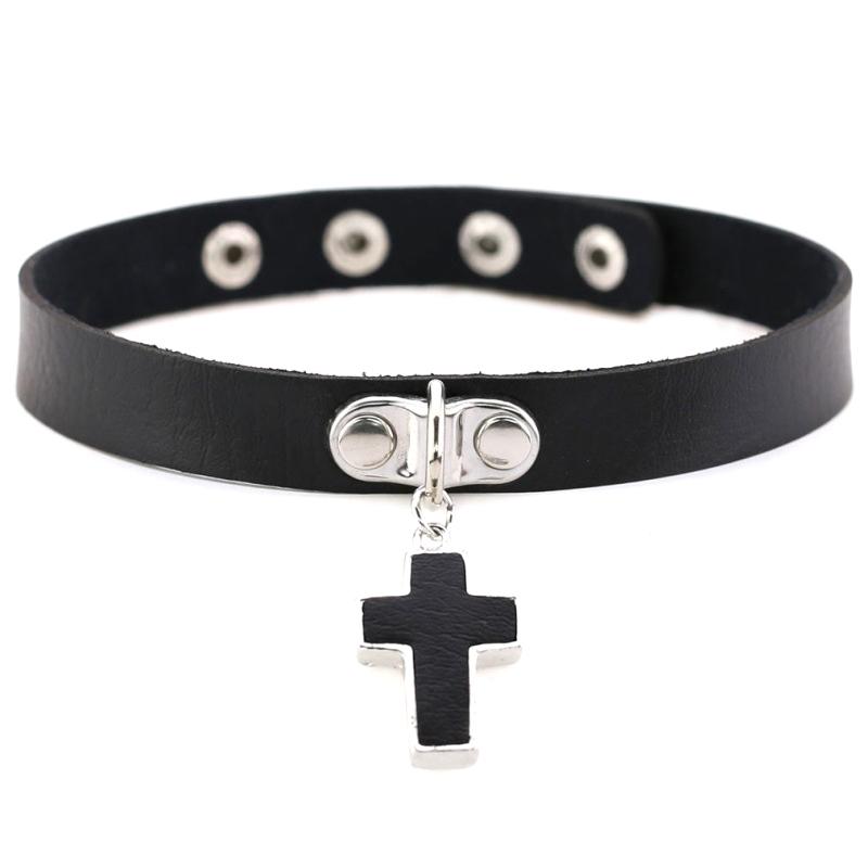 Černý Kožený Řetízek na Klíční Kost Choker Náhrdelník Tenký Pu Vintage Pro Ženy Goth Smyslné Šperky Pro Ženy Dárek