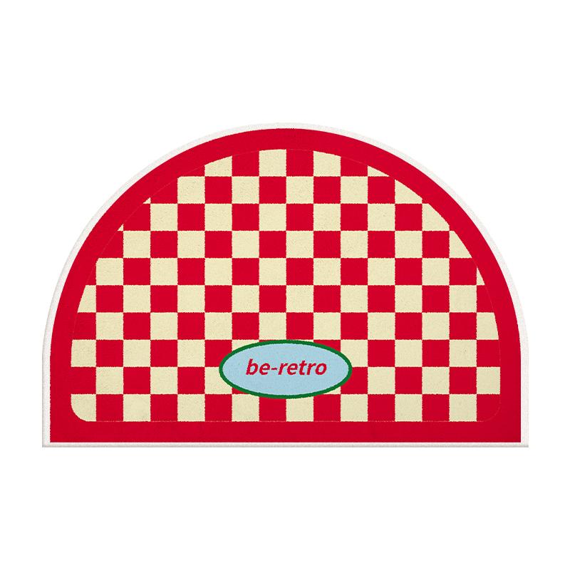 

VIKAMA Summer Checkerboard Bathroom Absorbent Anti-slip Floor Mat, Bathroom Mat, Door Mat, Bedroom Carpet, Home Decoration 40X60CM(1.3X2FT