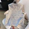 Women's Ethnic Style Jacquard Embroidery Button Collar Vest