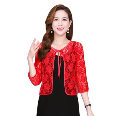 Long Sleeve Red Black White Bridal Jacket Wraps Shawls Lace Wedding Jacket Women Bolero Evening Party Dress Capes Jacket Bolero