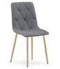 Libra Chair - Dark Gray Fabric / Wood Color Legs X 2