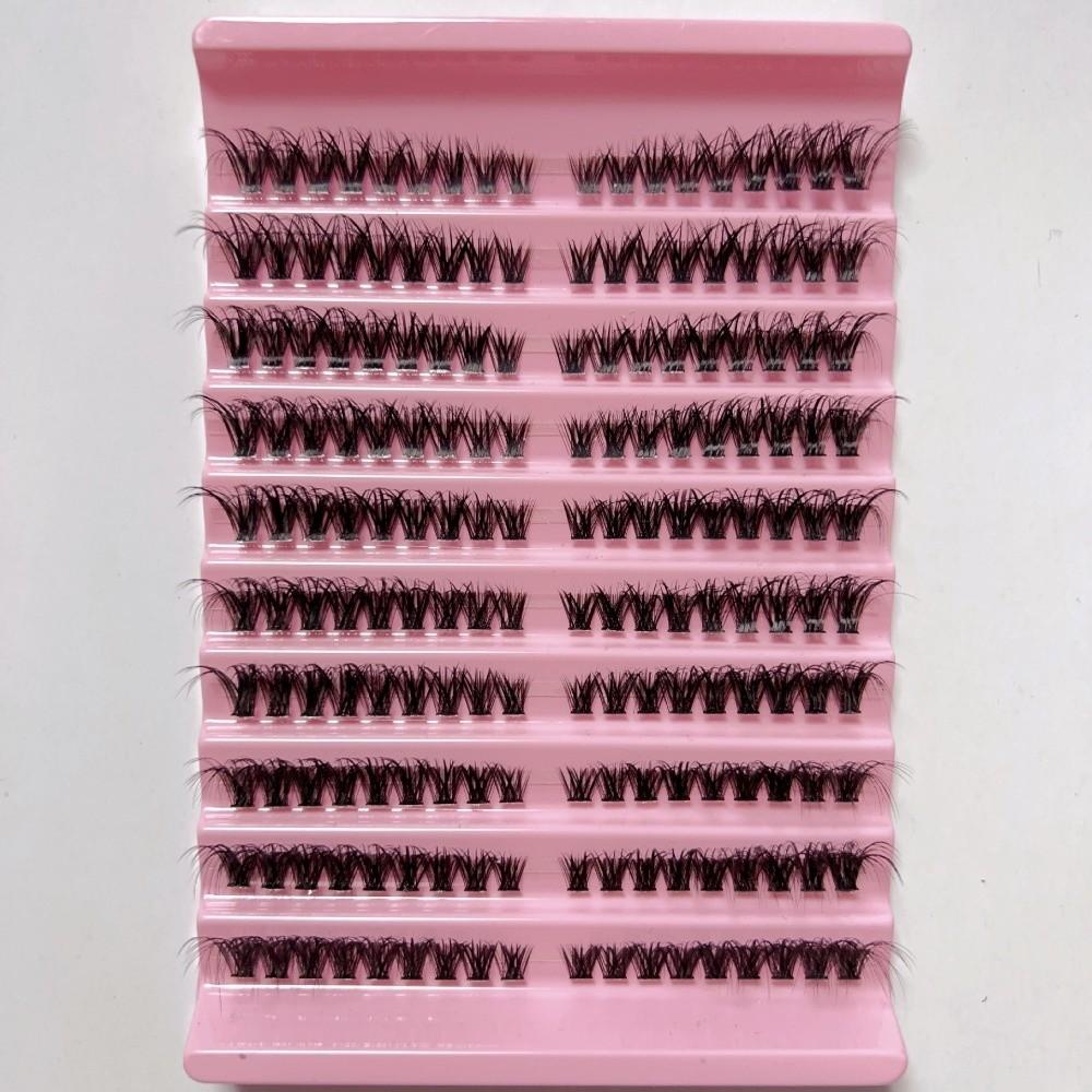 3D Mink Effect Cluster Lashes 8-16mm Volume Lash New Faux Mink Eyelashes for Women