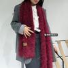 Scarf autumn and winter thickened warm knitted scarf women's winter new fashion versatile high-end wool shawl scarf
