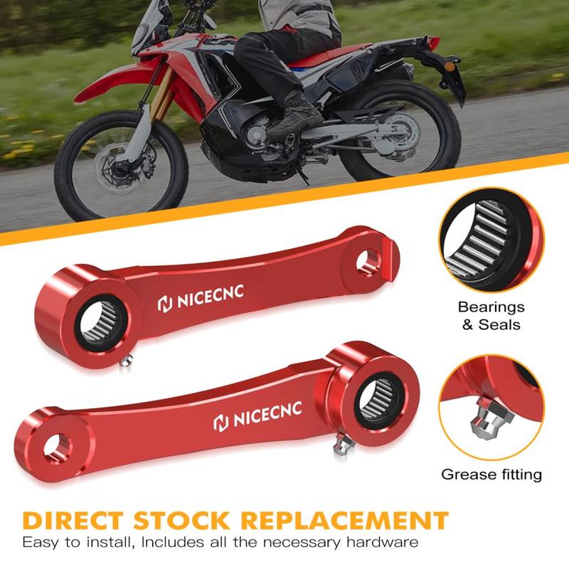 NICECNC 1.0" 1.5'' Lowering Link Kit For Honda CRF250R CRF250RX 2018-2023 CRF450R CRF450RX 2017-2023 CRF450X CRF450L 2019-2023