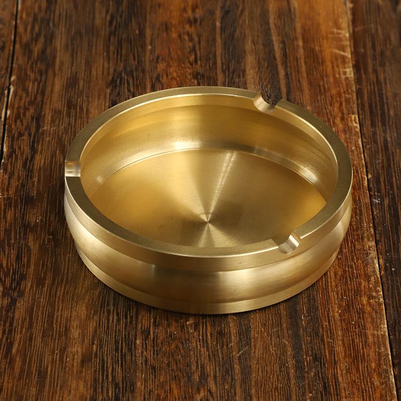 Copper Ashtray Decoration Household Office Decoration Gifts & Crafts Factory Wholesale