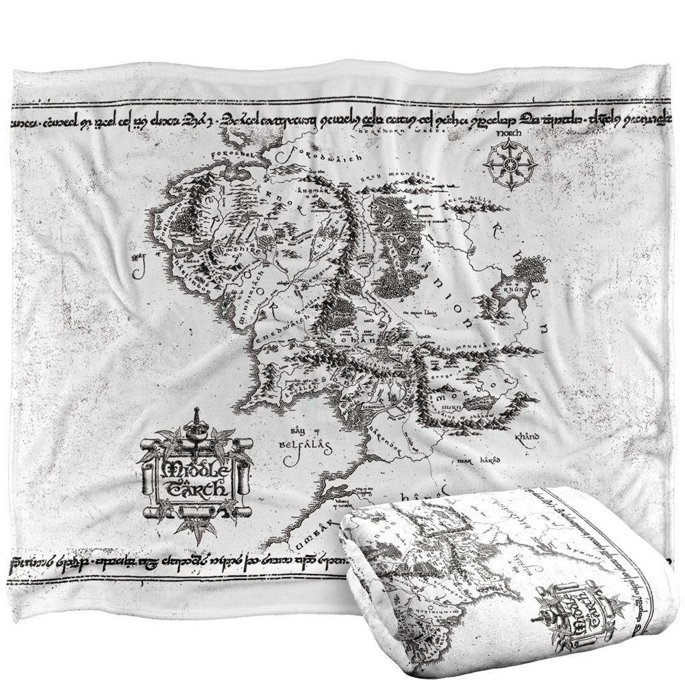Lord Of The Rings World Map Blanket