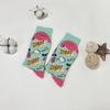 1 Pair Pop Art MOM Letters Print Socks, Y2K Street Style Mid Tube Socks Suit In All Seasons
