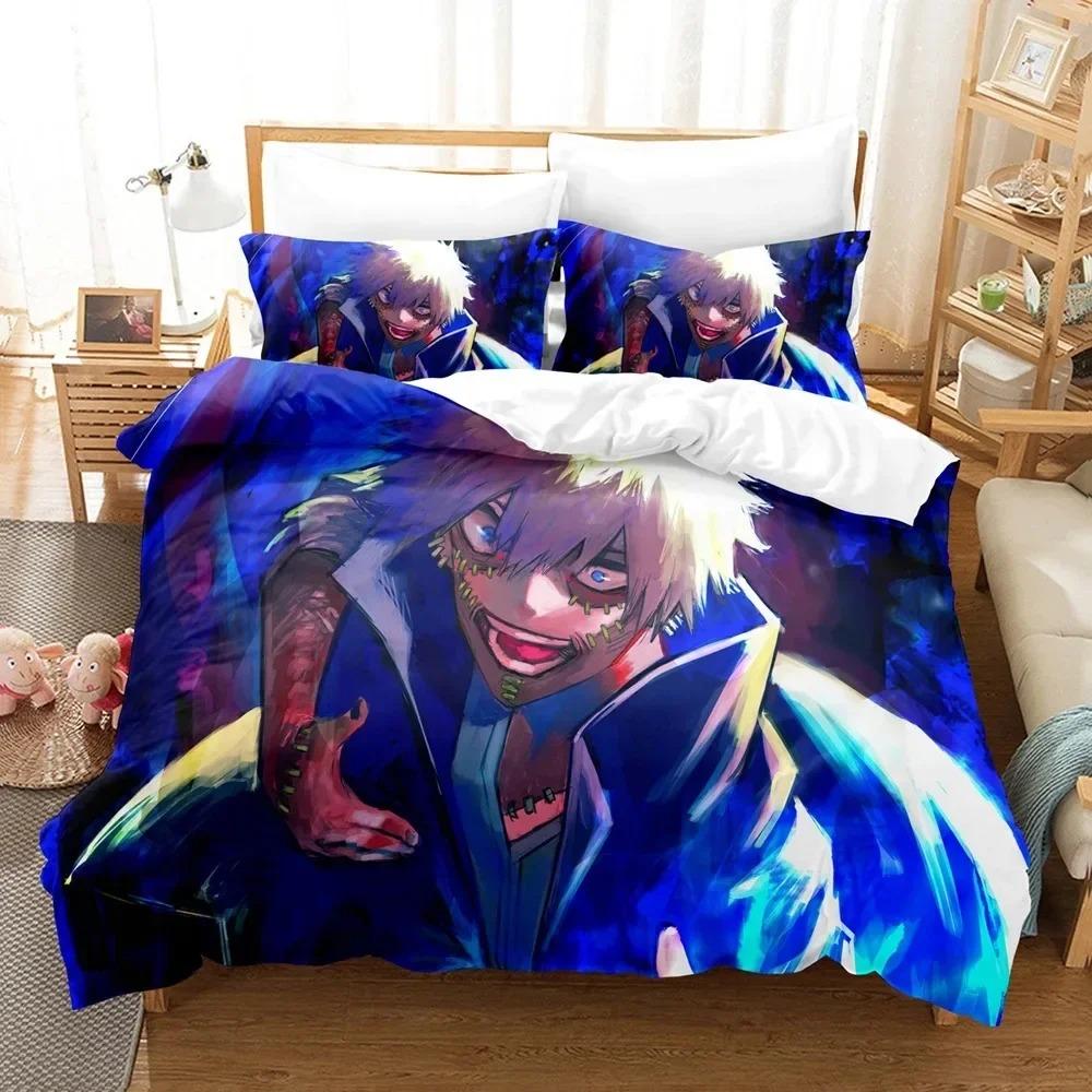 Japan Anime My Hero Academia Bedding Set Bedroom Soft Modern Bedspreads Comefortable Kids Duvet Cover Quilt Cover And Pillowcase
