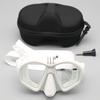 1PCS Tempered Glass Diving Mask High-definition Waterproof and Anti Fog Goggles for Snorkeling and Scuba Diving - Camera Holder