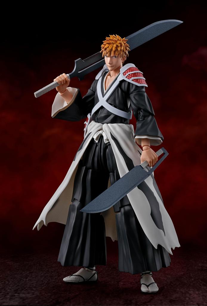 Tamashii Nations Bleach Thousand Years of Blood War Kazugo Kurosaki Dual Zangetsu Bandai Spirits S.H.Figuarts Action Figure