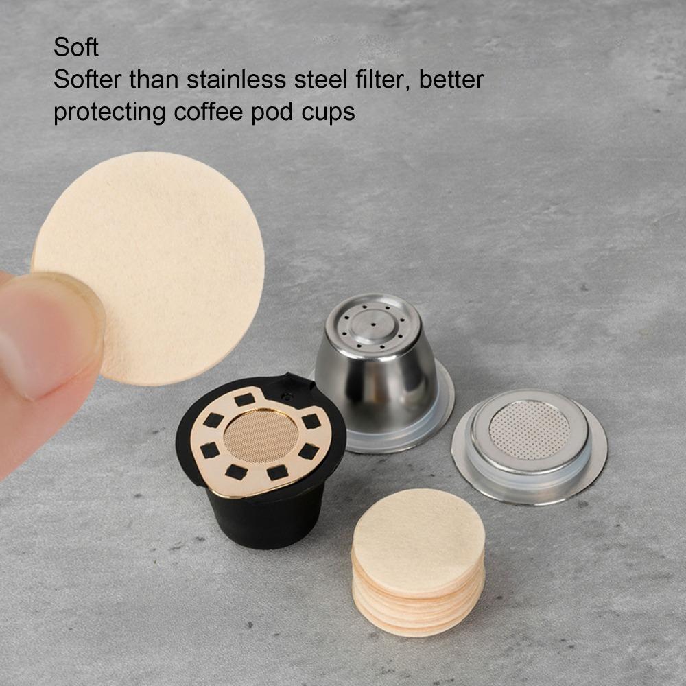 500pcs set 27MM Size Unbleached Coffee Filters Optimal Filtration Round Coffee Filters  Camping Use
