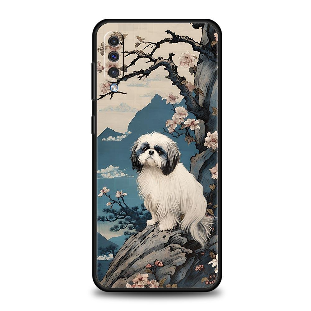 Etui Na Telefon Dla Samsung A56 A36 A26 A24 A12 A14 A16 A50 A70 A20E A22 A40 A34 A54 A42 A52 5G A04s A06 Pokrowiec Shih Tzu Urocze Zwierzę