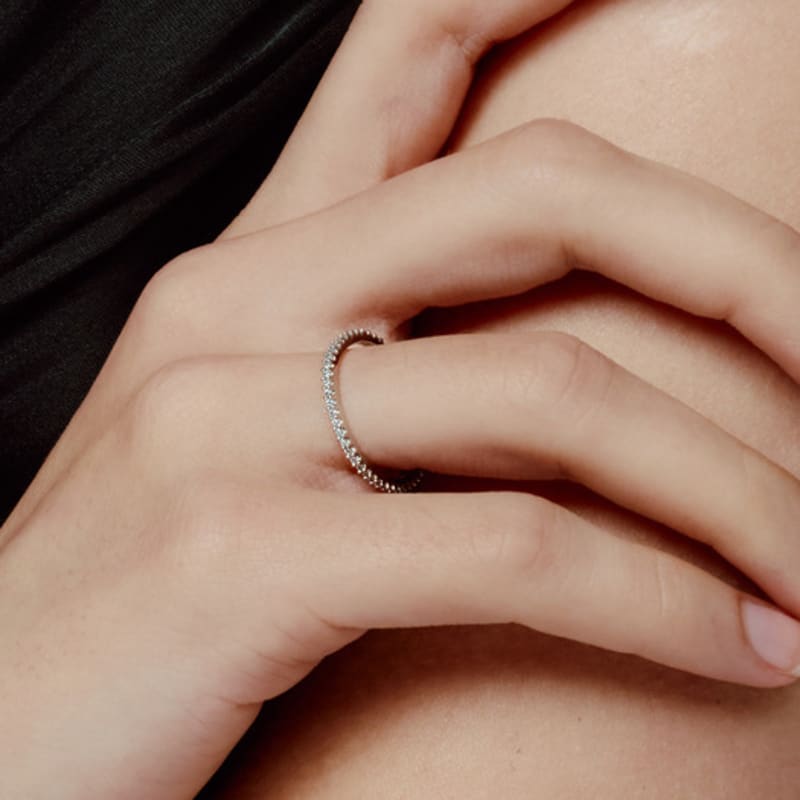 RAINDROP JEWELRY Raindrop 1MM Brilliant Eternity Ring