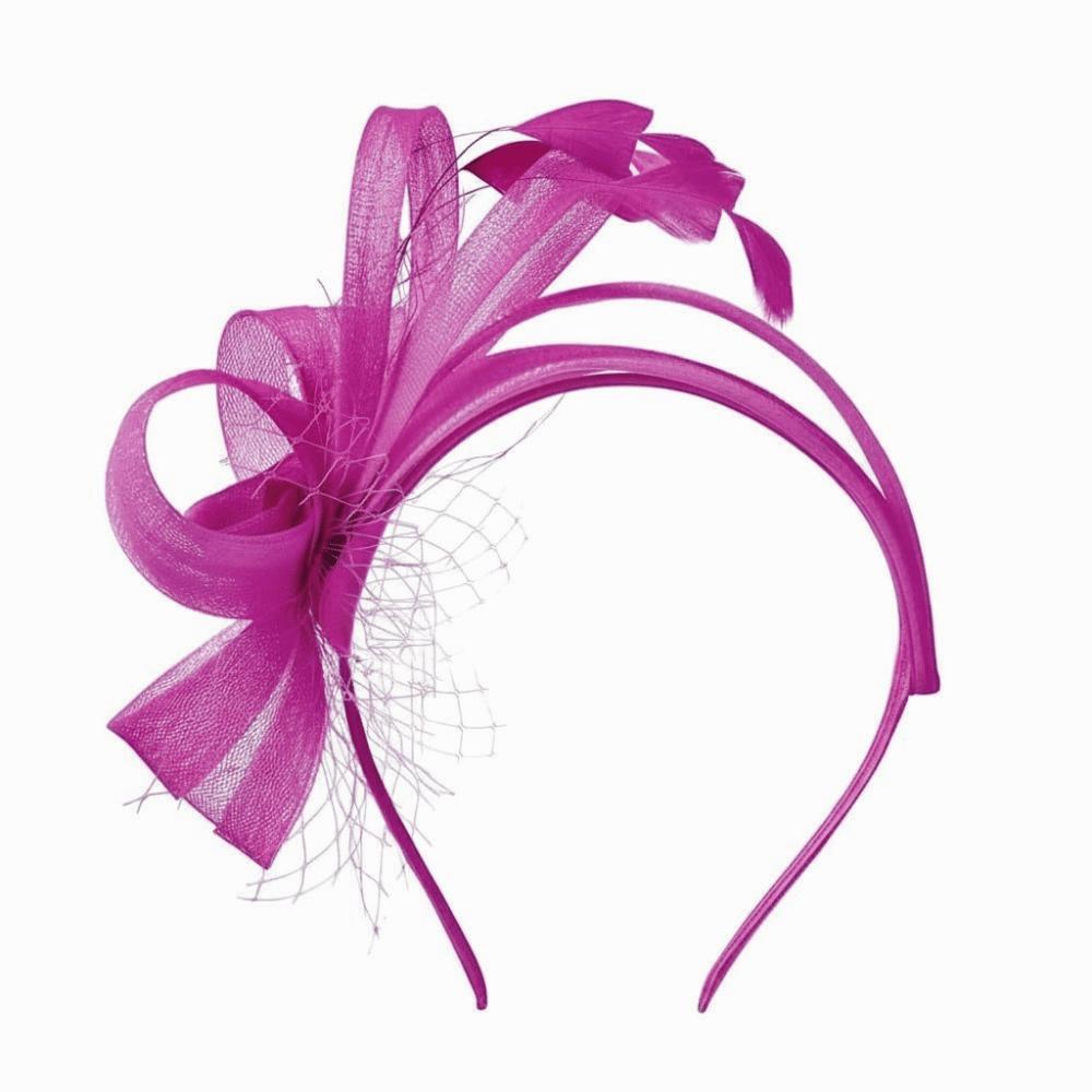 Haarschmuck Feder Netz Stirnband Einfarbige Vintage Elegante Fascinator Haarreif Kopfbedeckung Kreativ