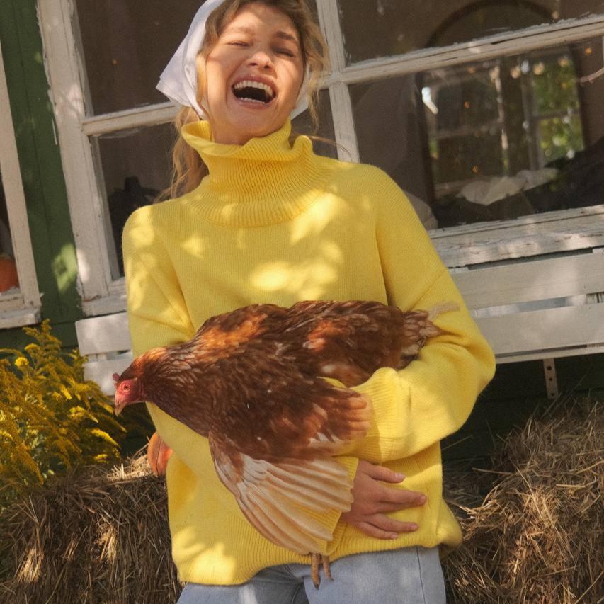 

Женские водолазки, объемные свитера с длинным рукавом, трикотажные пуловеры, повседневные модные наряды на осень-зиму, однотонные базовые свитера для женщин One size