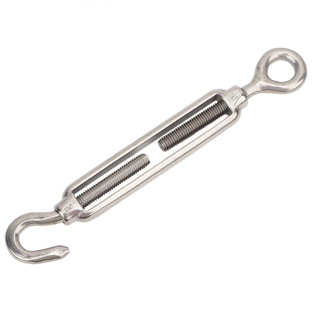 1 Pcs M10 Stainless Steel Adjust Chain Rigging Hook & Eye Turnbuckle