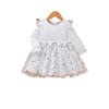Vestido Minimalista Dulce para Niñas Pequeñas de Manga Larga