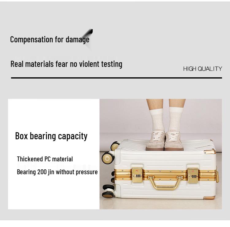 Lightweight Aluminum Spinner Trolley Case with Durable Frame & Large Capacity for Short Trips