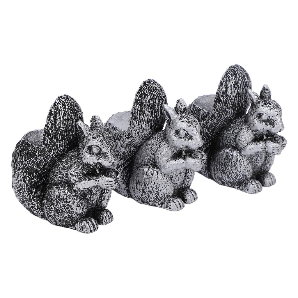 3PCS Flower Pot Decorative Feet Resin Animal Statue Plant Pot Support Feet Planter Riser for