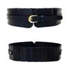 Women's Ultra-Wide Elastic Waistband Belt: Retro Pin Buckle, High-Quality Stretch Leather, Perfect for Skirts and Sweaters.