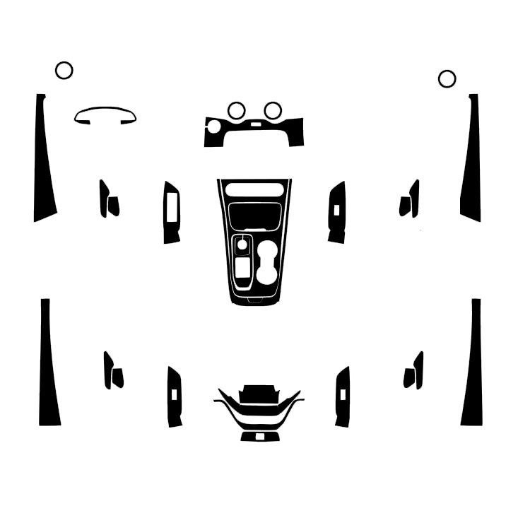 21 Dongfeng Fengxing T5EVO Interieur Schalthebelpanel Aufkleber