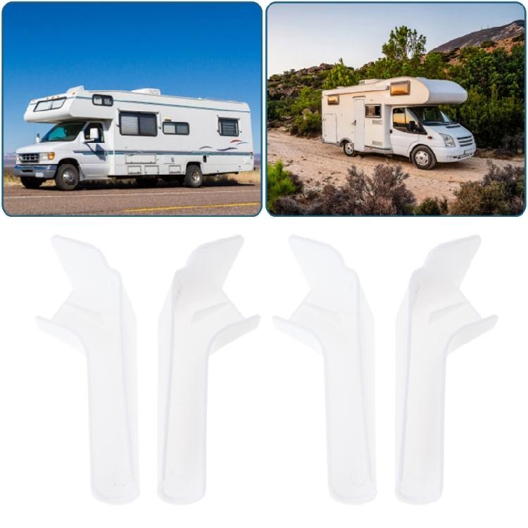 Easy Installa Campers Gutter Extensions Rain Gutter Spouts Directs Rainwater Away from Trailer Motorhome Extender 4pcs