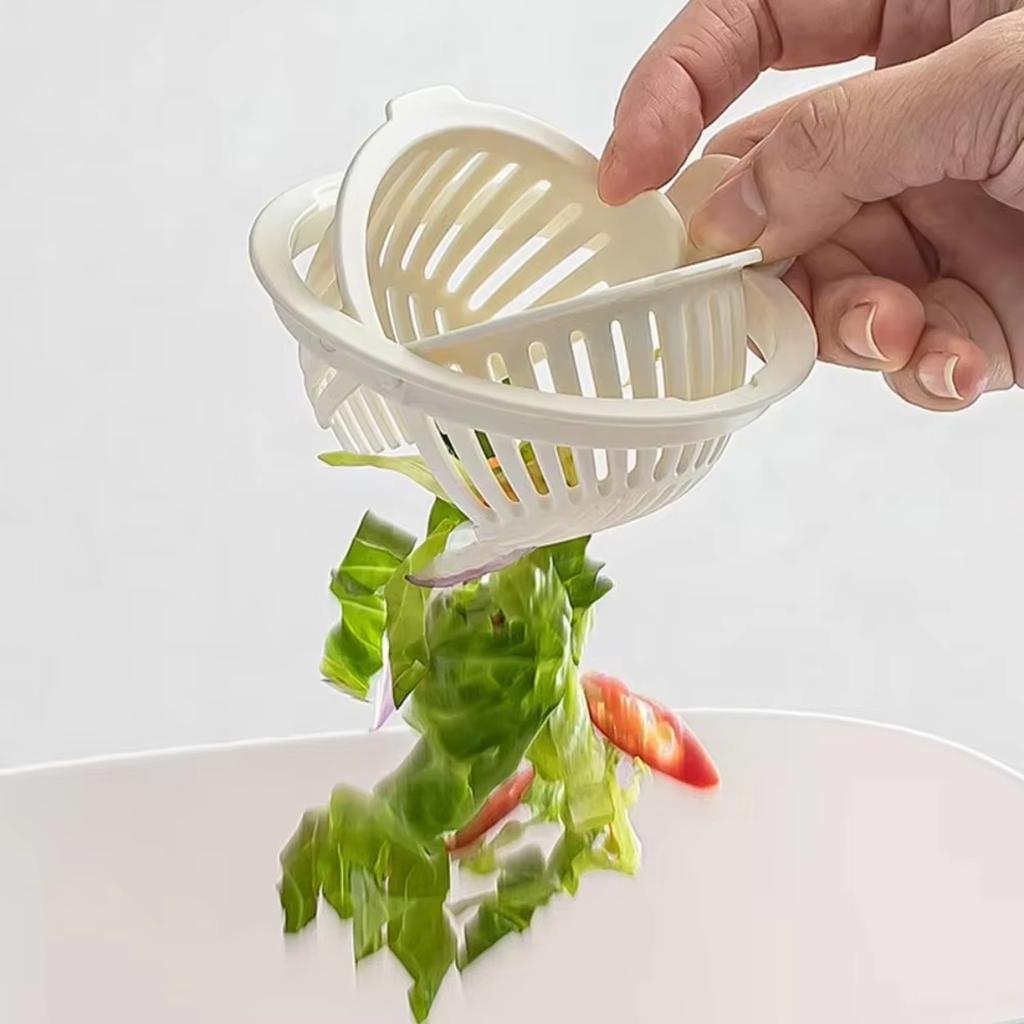 Plastic Round Sink Strainer Basket with Handle for Kitchen Sink Drainage and Food Residue Collection