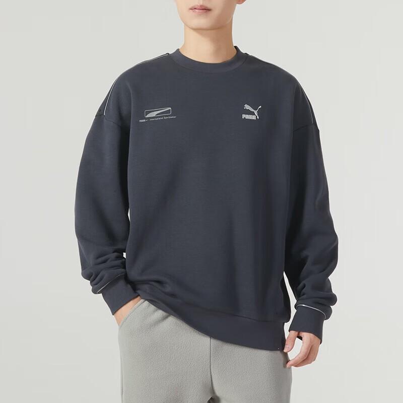 Puma Men's Mercedes-AMG Petronas F1 Team Statement Sweatshirt Dark Blue 625075-17