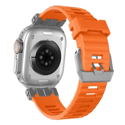 H016 Watch Strap For Apple Watch Ultra 3 2 1 49mm/Series 11 10 46mm/9 8 7 45mm/SE3 SE2 SE 6 5 4 44mm/3 2 1 42mm TPU Watch Band
