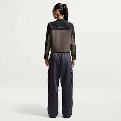 Women's Nike Sportswear Jackets Women's Dark Umber Stand Collar Moderate