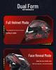 AD Unisex 3C Certified Winter Electric Motorcycle Flip-Up Full Face Helmet