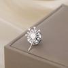 Luxury Blowball Brooch Stainless Steel Suit Badge Pin Minimalist Women Brooch  Gift