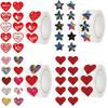 1000Pcs Heart Shaped Love Heart Stickers Paper 2.5cm Decorative Sticker Self Adhesive Cute Gift Sealing Happy Valentine's Day