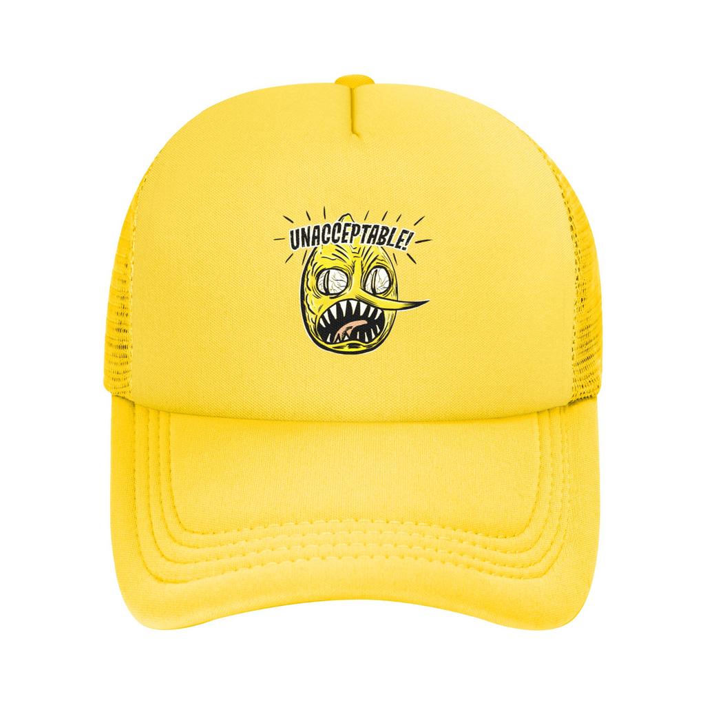 Unisex Lemongrab Cartoon Lemon Trucker Caps Mesh Baseball Caps Snapback Caps Hat Sun Hat Adjustable Sun Caps Washable