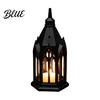 Decorative Desk Accessory Gothic Cathedral LED Candle Lantern Church Shaped Flameless Tealight Lamp Luminous Figurine for Home Spooky Vintage