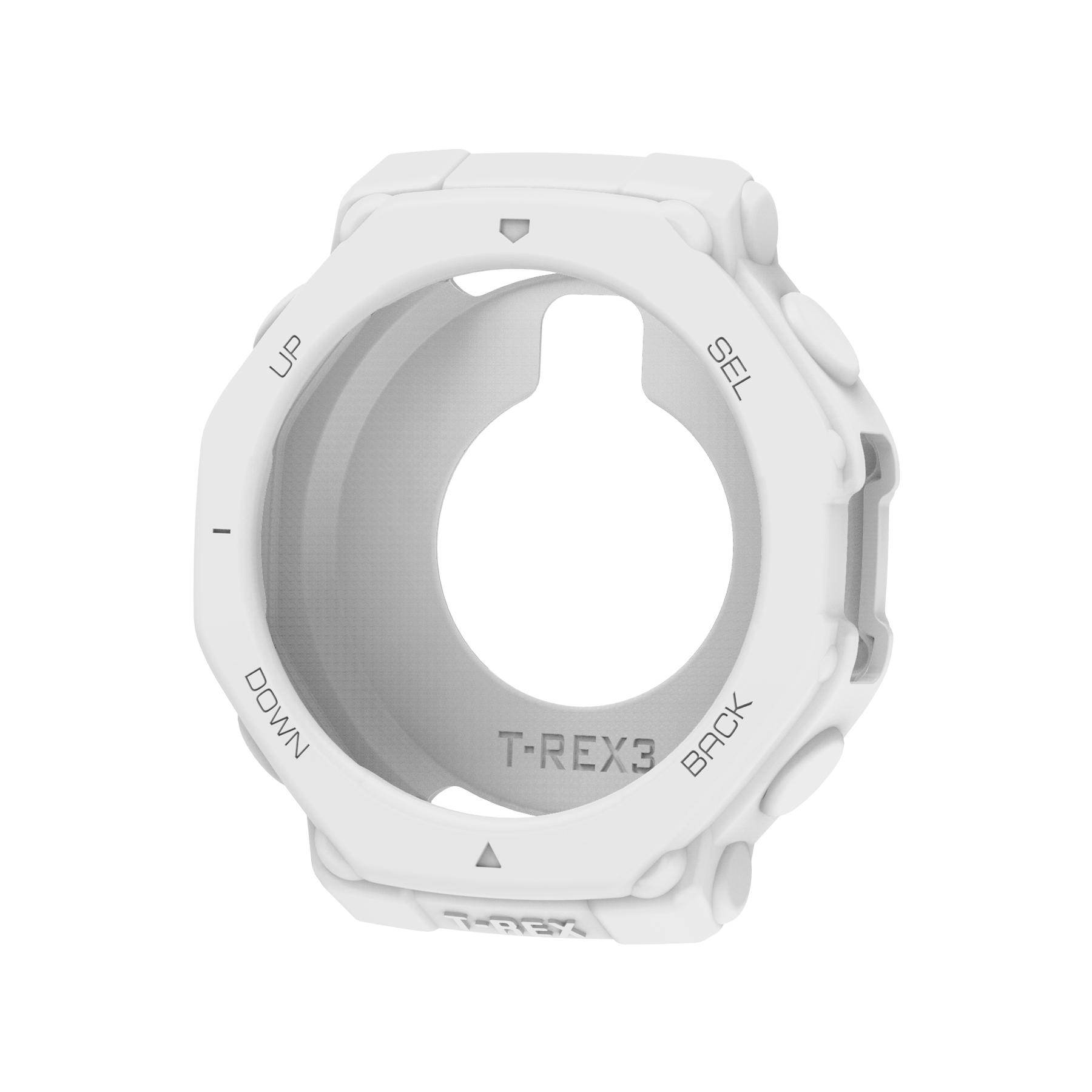 

Силиконовый защитный чехол-накладка для смарт-часов Garmin Amazfit T-Rex 3, сменные аксессуары, рамки, чехлы, защитная оболочка для экрана белый