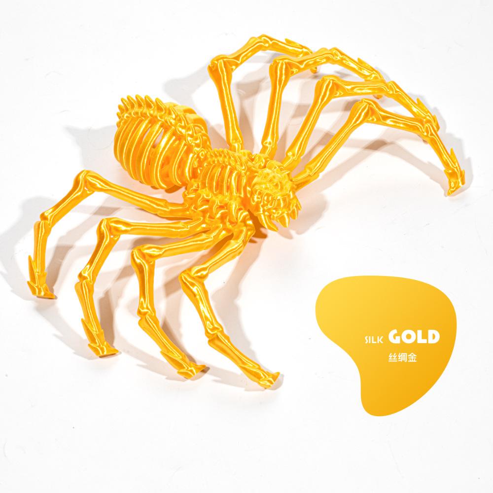 3D Printing Spider Animals Toy Realistic Colorful Spider Figurine Articulated Fidget Toy for Spider Lovers Halloween Home Decor