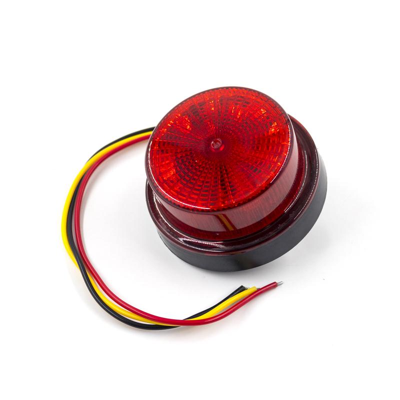 4Pcs 12V 24V 2 Modes 12 LED Warning Emergency Strobe Light Flashing Light Rotating Warning Light Signal Lamp Truck Waterproof