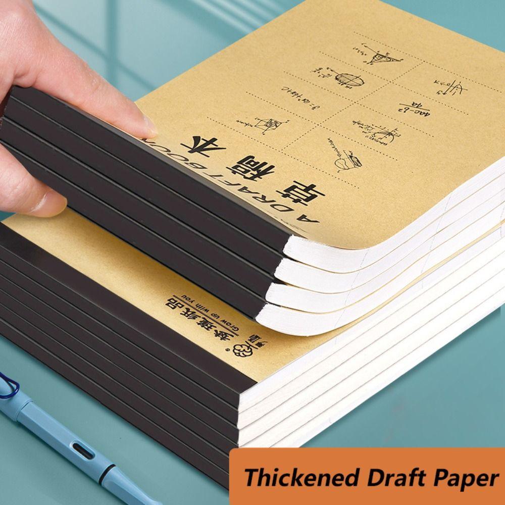 50/100 Sheets Thickened Draft Paper Partition/Blank Rough Book Math Arithmetic Paper  Gift