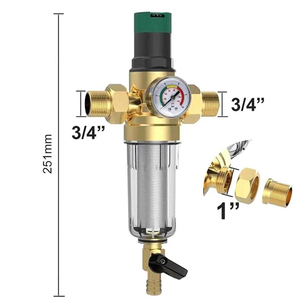 Pipeline Filter Pressure Reducing Valve Safety Valve Pressure Regulator Rewind Filter For Clean Water Supply Plumbing Valve
