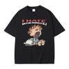 Ich hasse Morgen T-Shirt Unisex Damen Mode Lustig Retro Cartoon T-Shirts Unisexs Lässig Baumwolle Kurzarm T-Shirts Streetwear