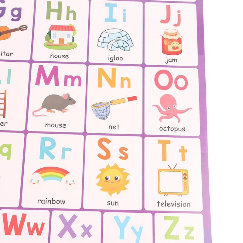 1 Set Classroom Decor 18 Themes Kid English A3 Big Cards Abc Letter/Animal/Numbers/Weather Learning Chart Kindergarten Supplies
