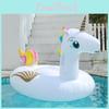 Giant Rainbow Pegasus Inflatable Ride-on Float For Swimming Pool Fun In White Color