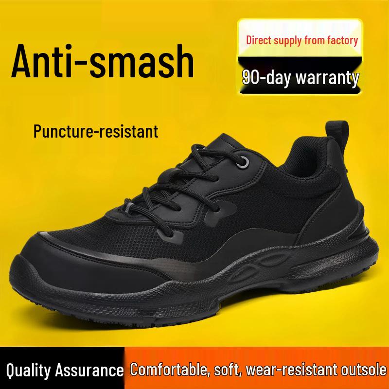 Atmungsaktive Sicherheitsstiefel für Herren mit Stahlkappe - Stoßfeste, durchstichfeste, antistatische Arbeitsstiefel