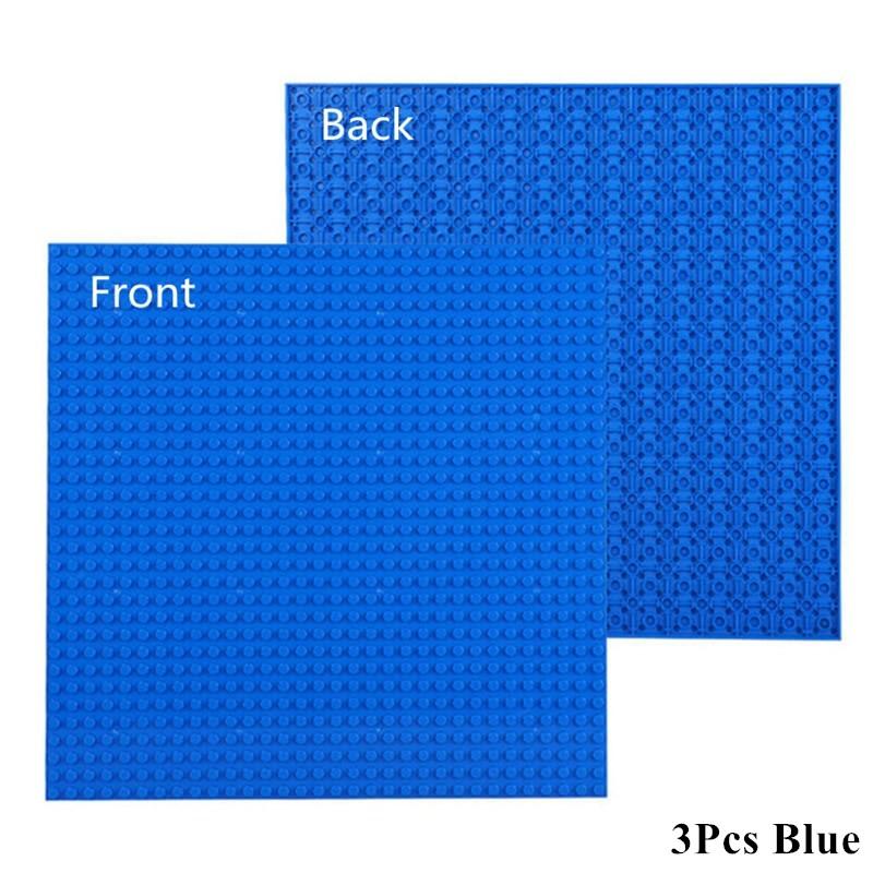 3Pcs 32*32 Dots Double Sided Baseplate Building Blocks Classical Base Plate Bricks Kids Toys Compatible with Brand Blocks