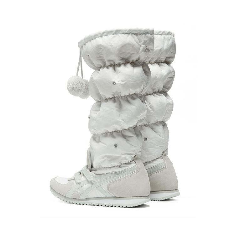 ONITSUKA TIGER Winter Heaven Vielseitige Persönlichkeit Warme High-Top Freizeitschuhe Damen Sneaker Weiß 1182A676-100