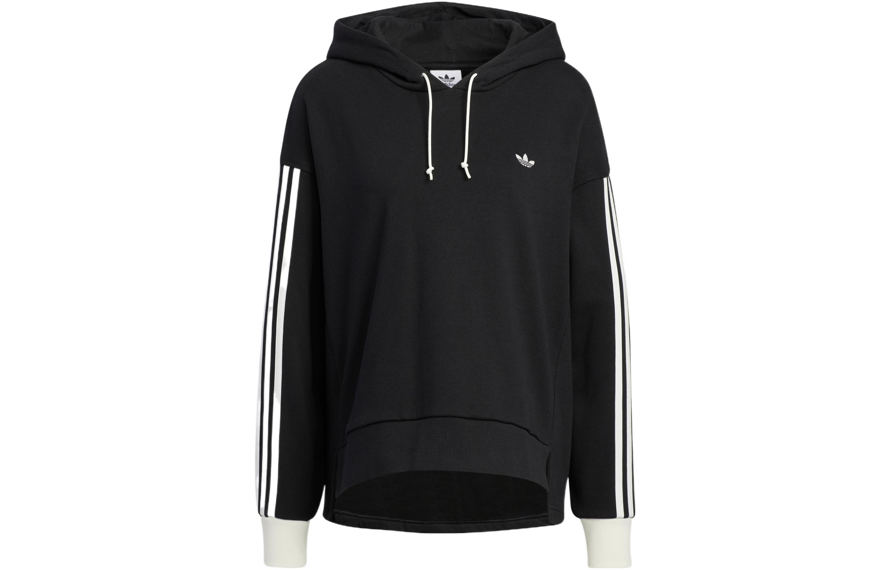 

Adidas Sweatshirts Women s Black Hooded Moderate Regular IC8137 M-L