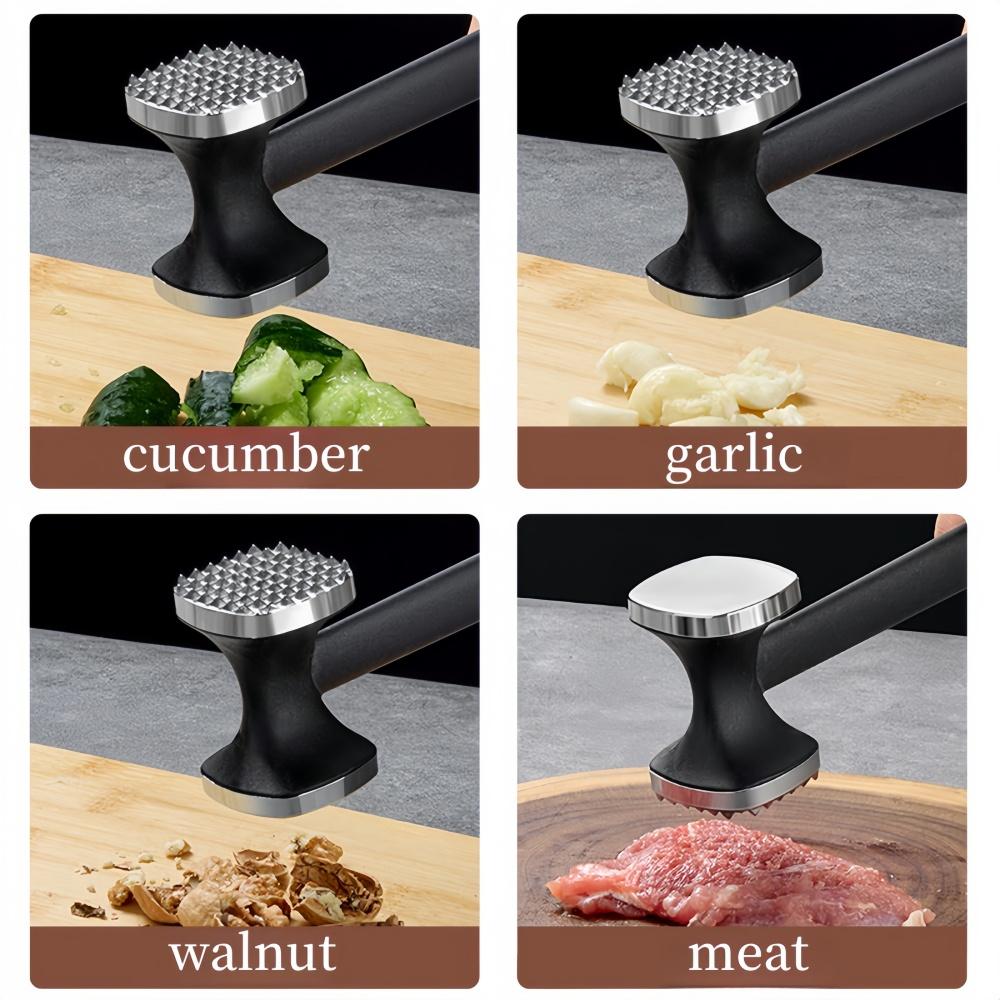 Double Sided Zinc Alloy Meat Hammer Tender Meat Nuts Cucumber Multifunctional Cooking Pickled Durable High Quality Kitchen Tools