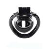 ABS Male Chastity Cock Cage Lock with Four Penis Rings