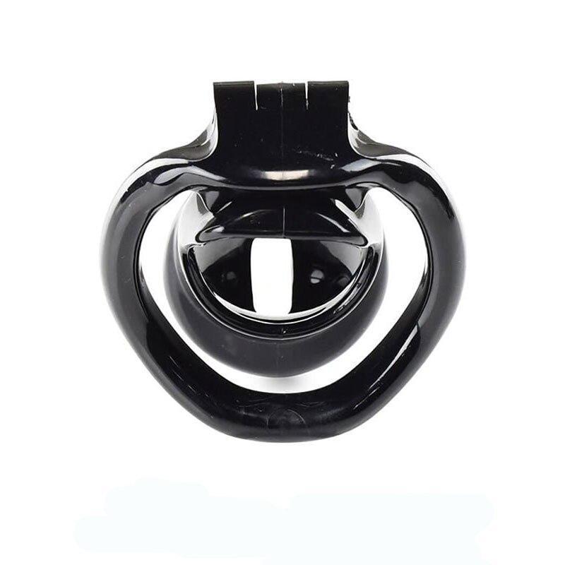 ABS Male Chastity Cock Cage Lock with Four Penis Rings